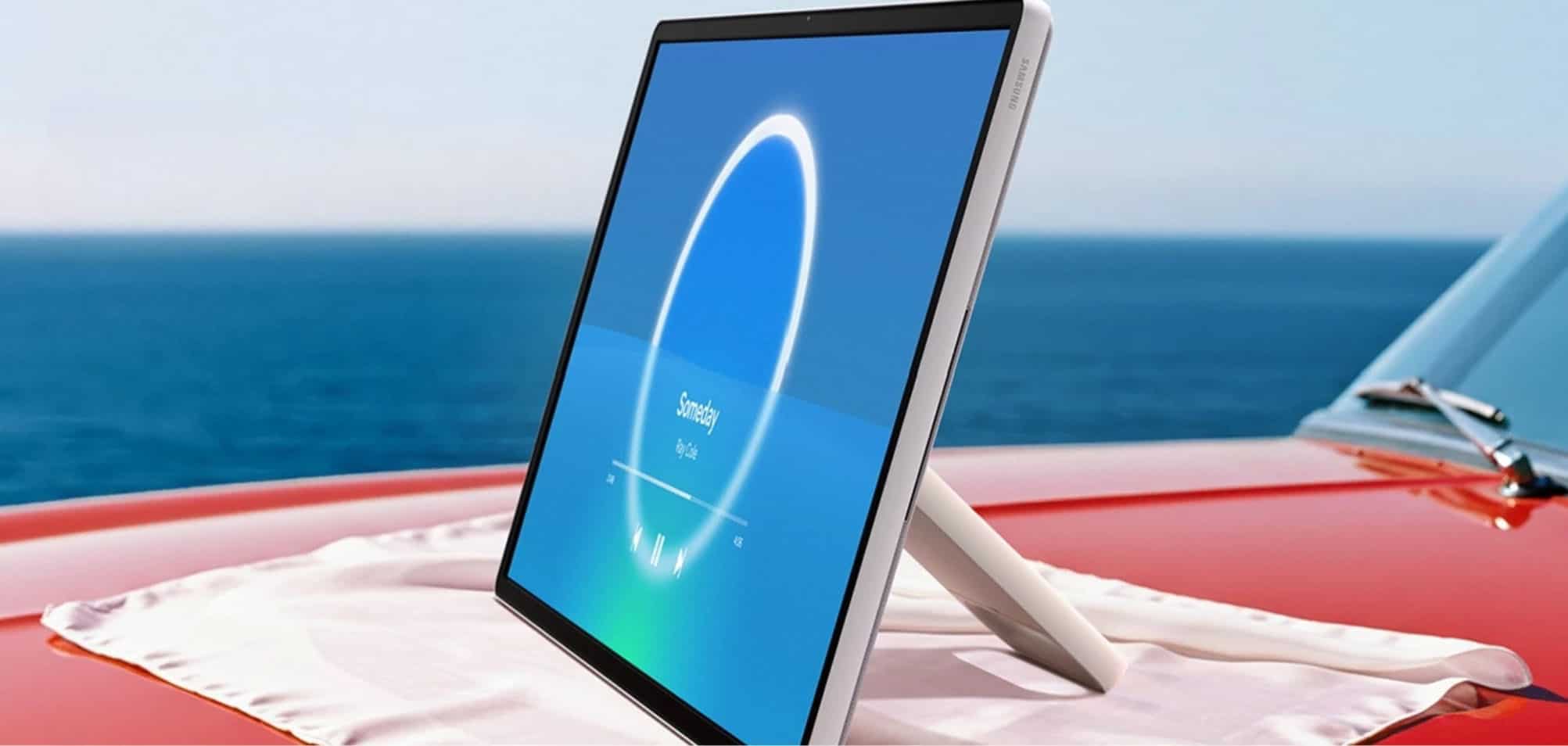 Samsung apresenta TV portátil Moving Style de 27″ com bateria, rodas e tela sensível ao toque - Imagem do artigo