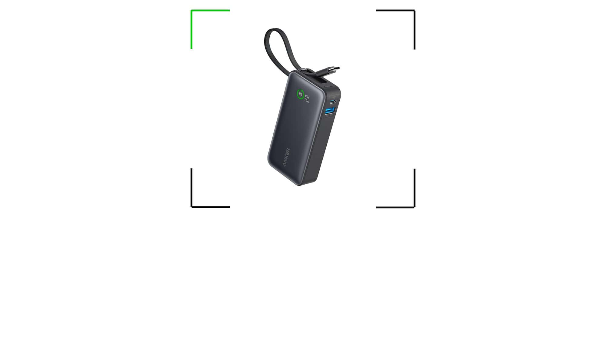 Anker Nano Power Bank de 10.000 mAh com cabo embutido entra em promoção na Amazon - Imagem do artigo