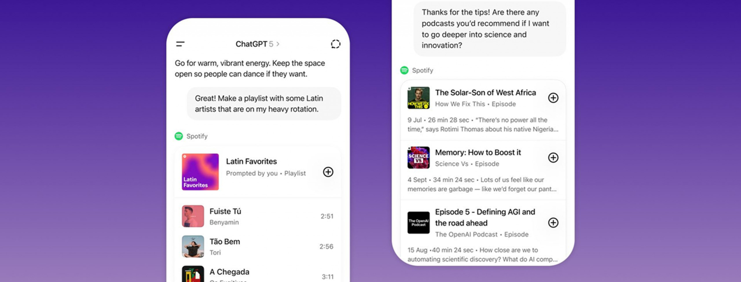 Spotify libera integração com ChatGPT para sugestões personalizadas de músicas e podcasts - Imagem do artigo