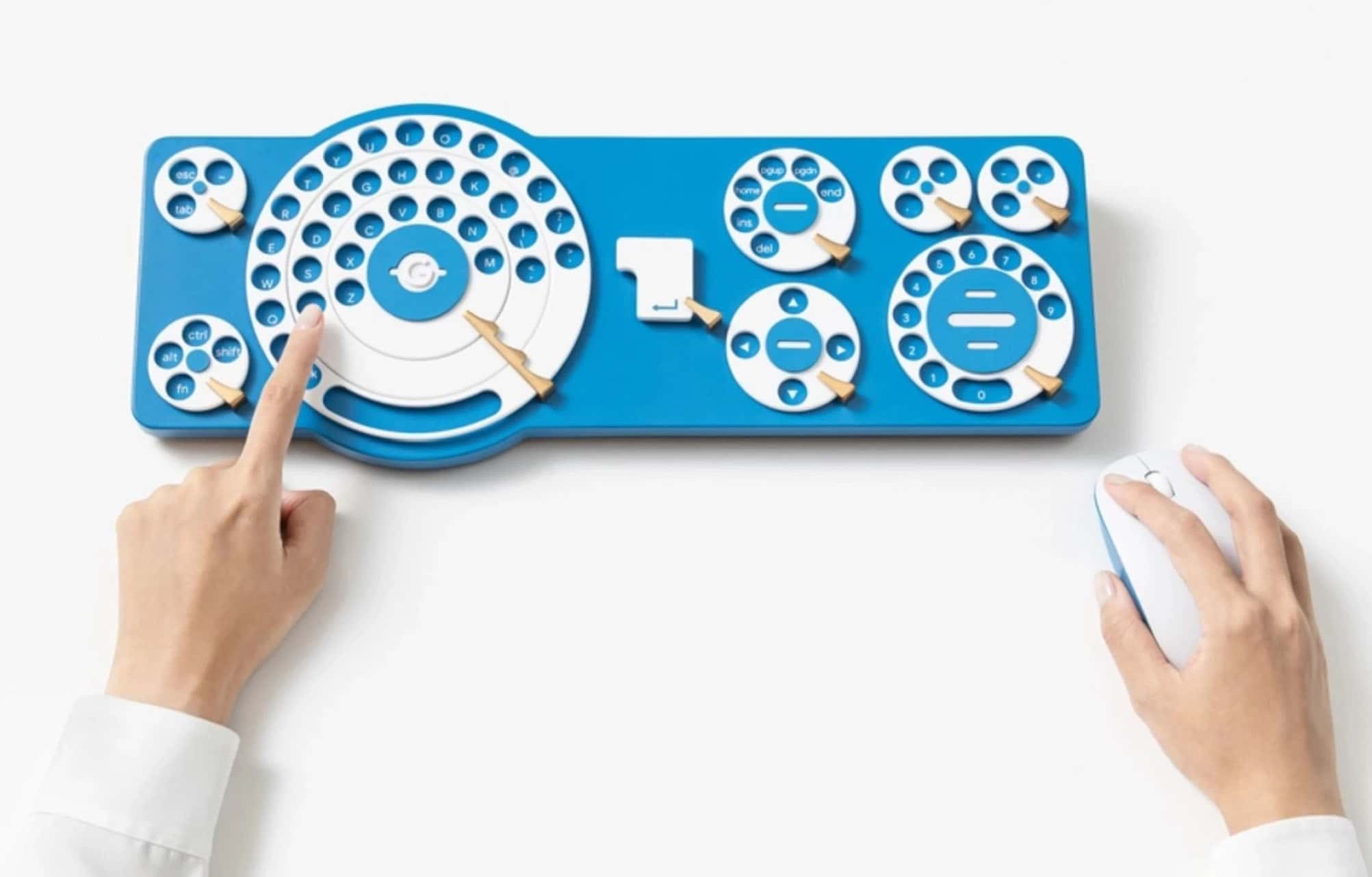 Google Japão cria teclado de discos giratórios que dispensa o layout QWERTY - Imagem do artigo