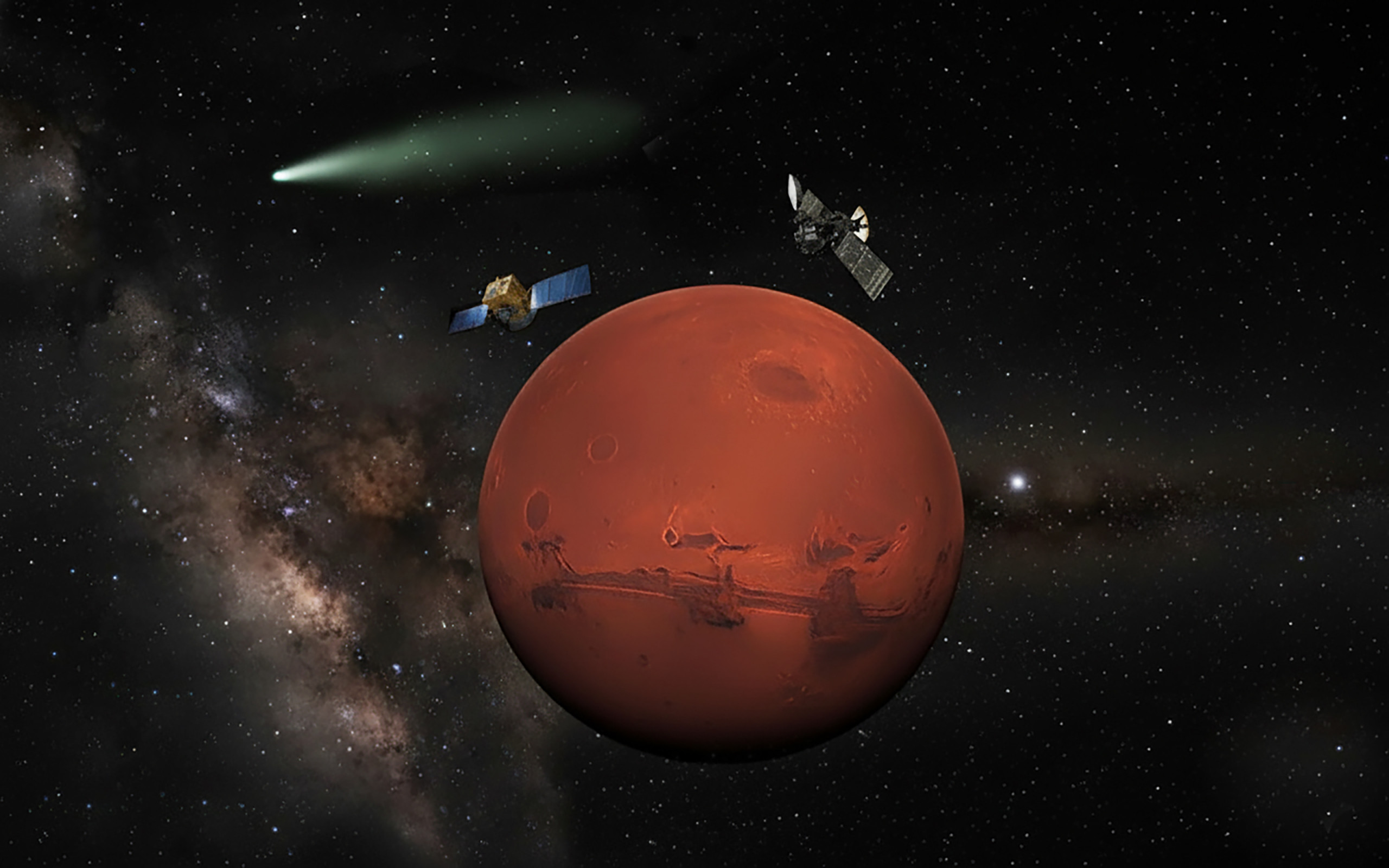 Novas fotos mostram cometa interestelar 3I/ATLAS passando por Marte - Imagem do artigo