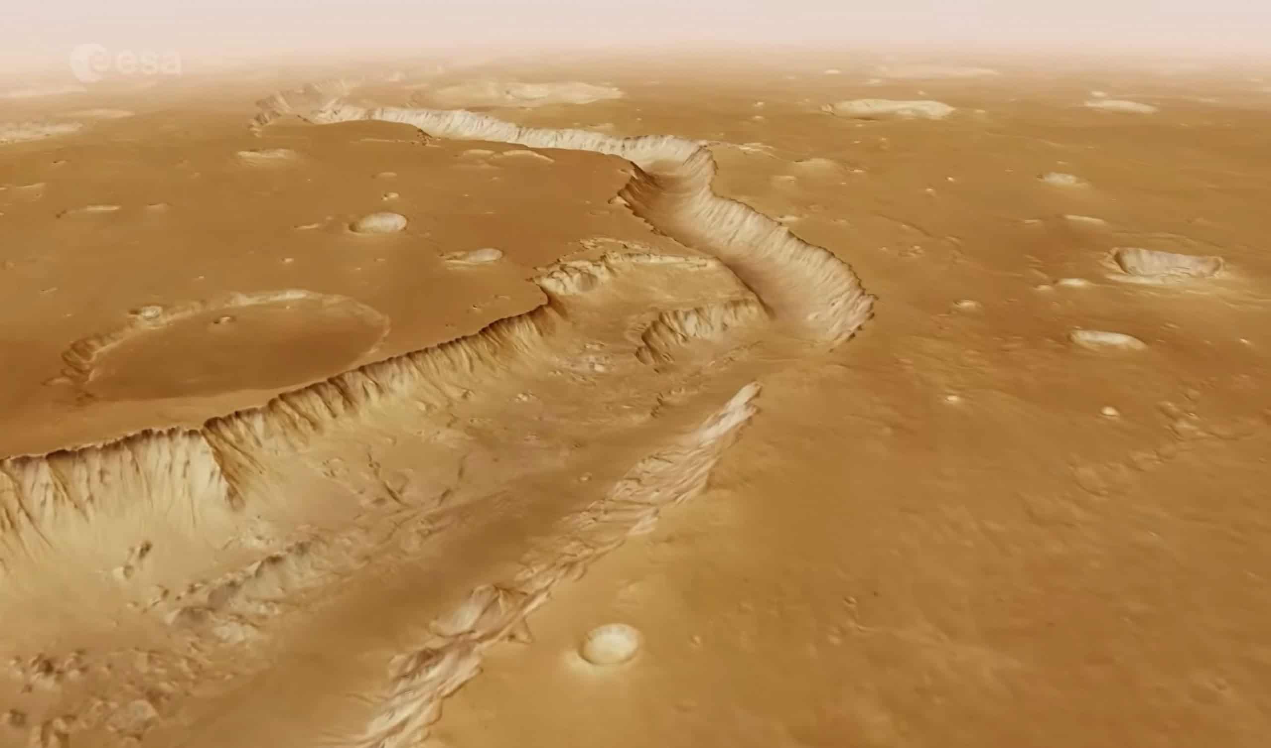 Vídeo em alta definição oferece sobrevoo virtual por paisagens de Marte - Imagem do artigo