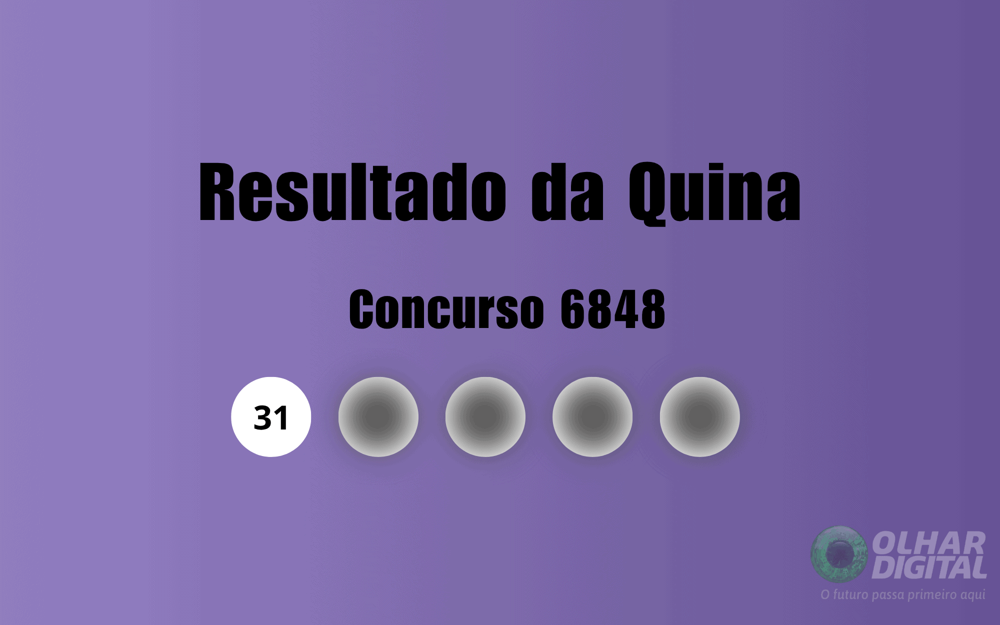 Resultado da Quina 6848: prêmio acumula e próximo concurso pode pagar R$ 33 milhões - Imagem do artigo
