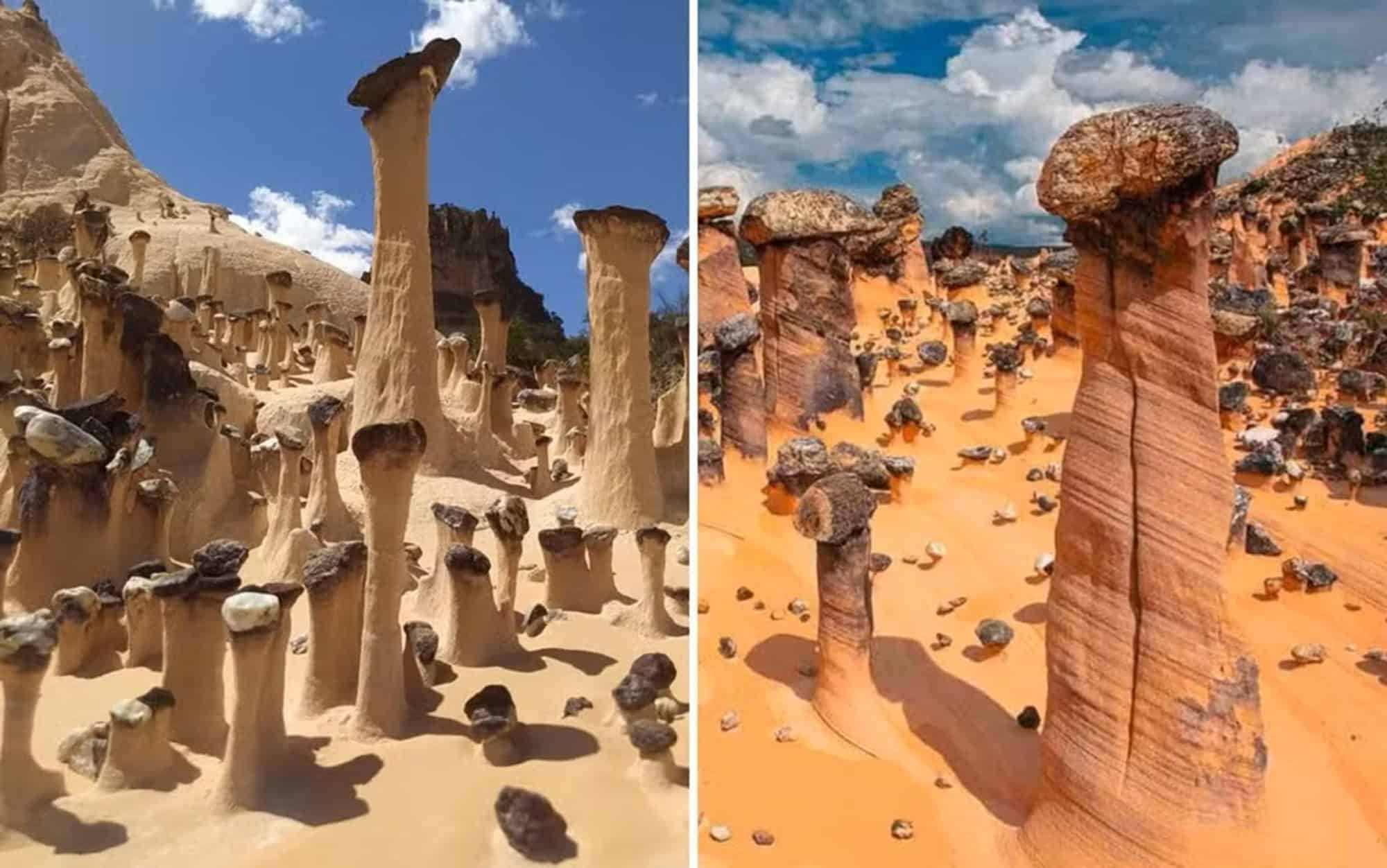 Descobertas “chaminés de fada” de mais de três metros em Campos Belos (GO) - Imagem do artigo