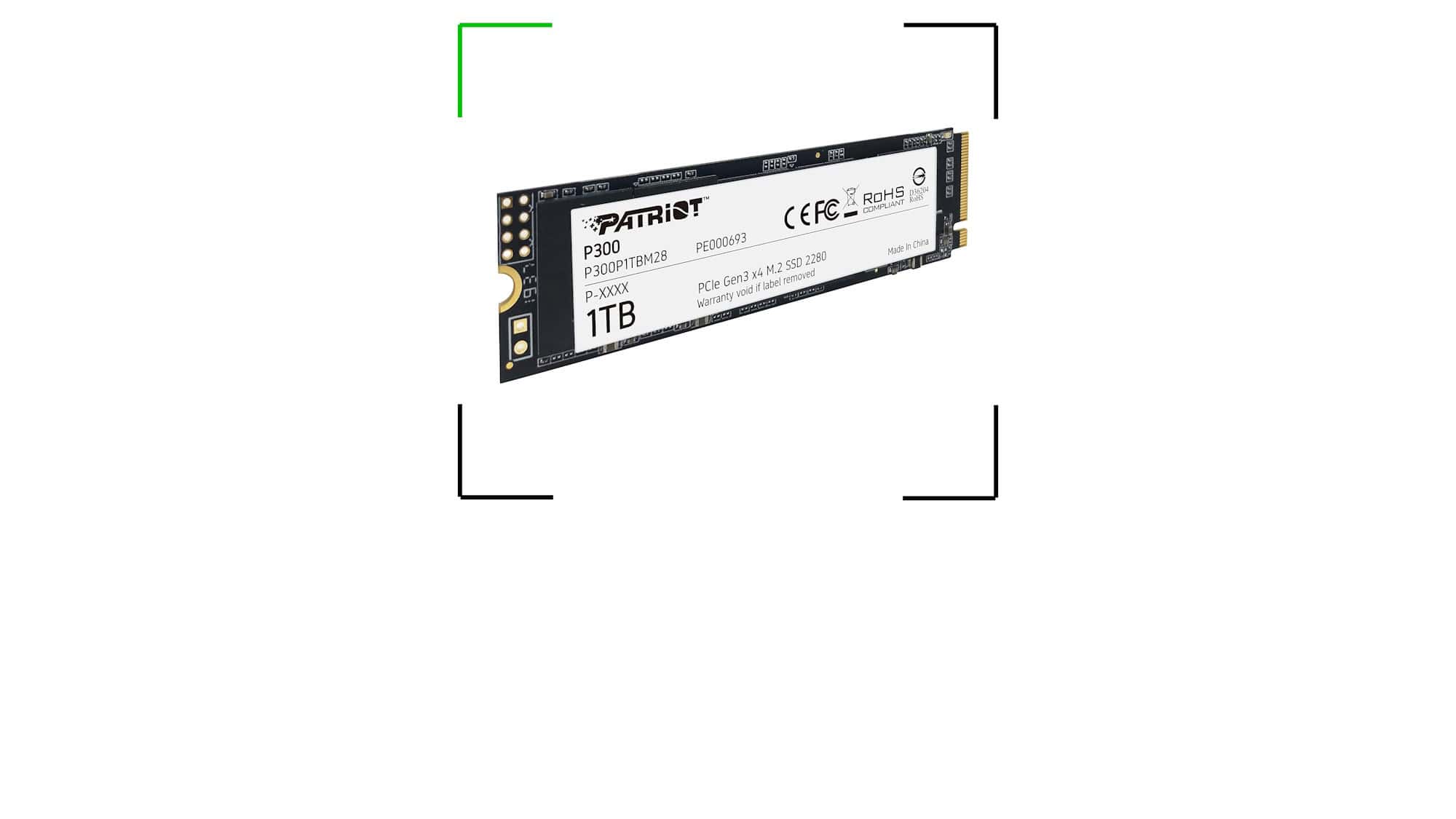SSD Patriot P300 NVMe M.2 de 1 TB entra em promoção na Amazon por R$ 379 - Imagem do artigo