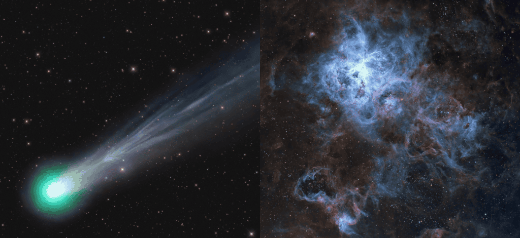 Cometa Lemmon e Nebulosa da Tarântula são destaques nas imagens astronômicas da semana - Imagem do artigo