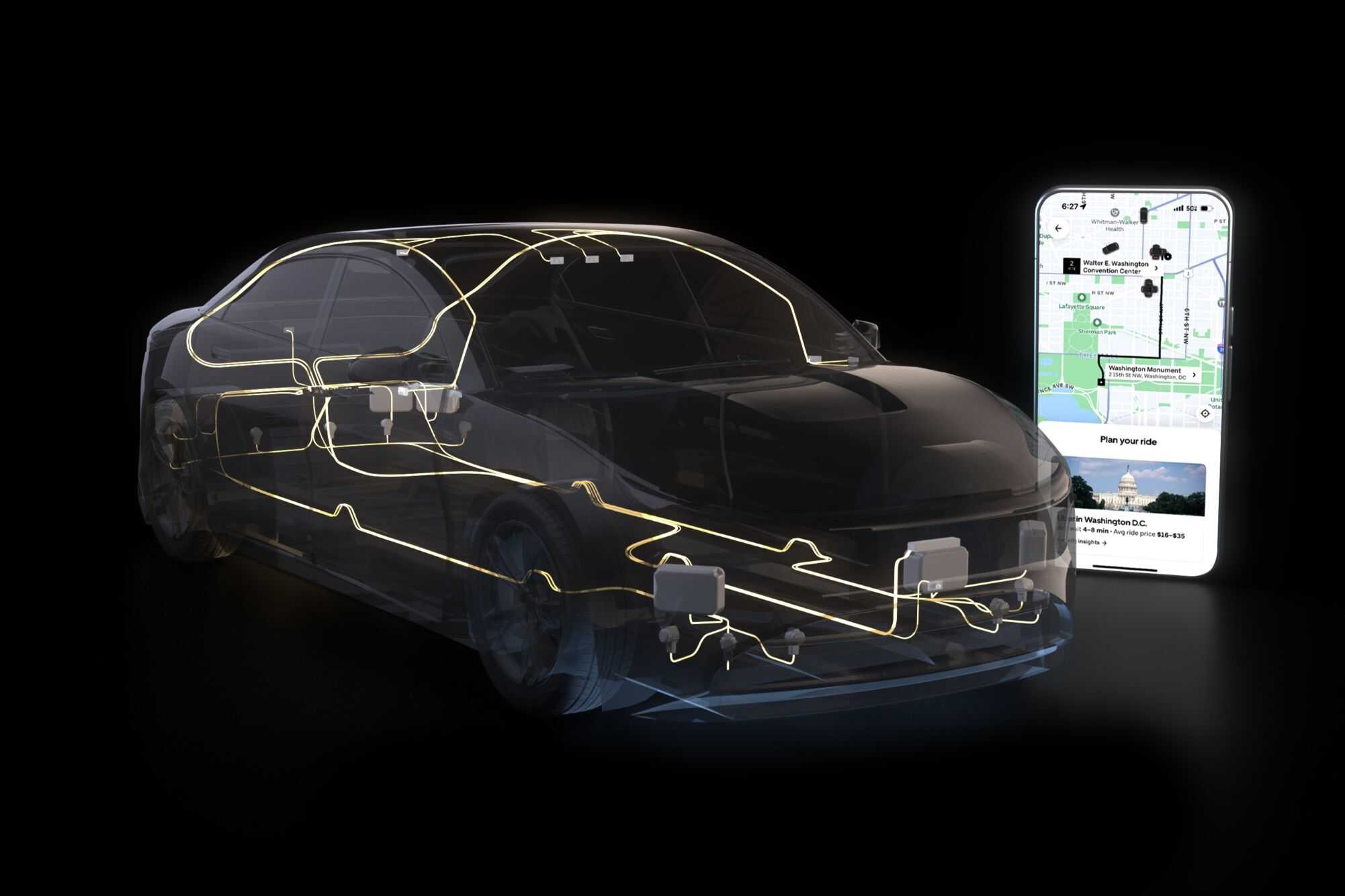 Uber planeja colocar 100 mil veículos autônomos com tecnologia Nvidia nas ruas a partir de 2027 - Imagem do artigo