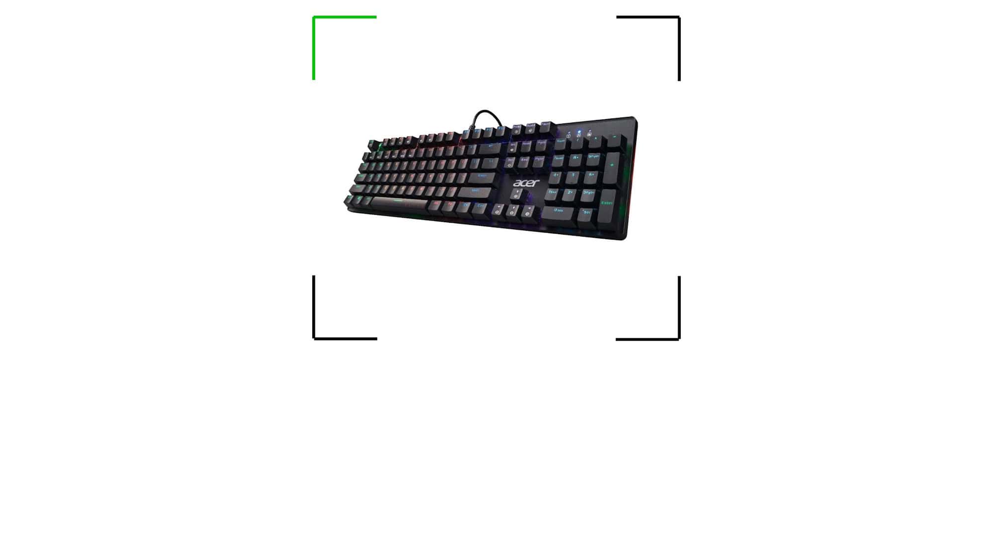 Teclado gamer Acer Nitro NKW202 tem iluminação RGB e construção reforçada em oferta na Amazon - Imagem do artigo