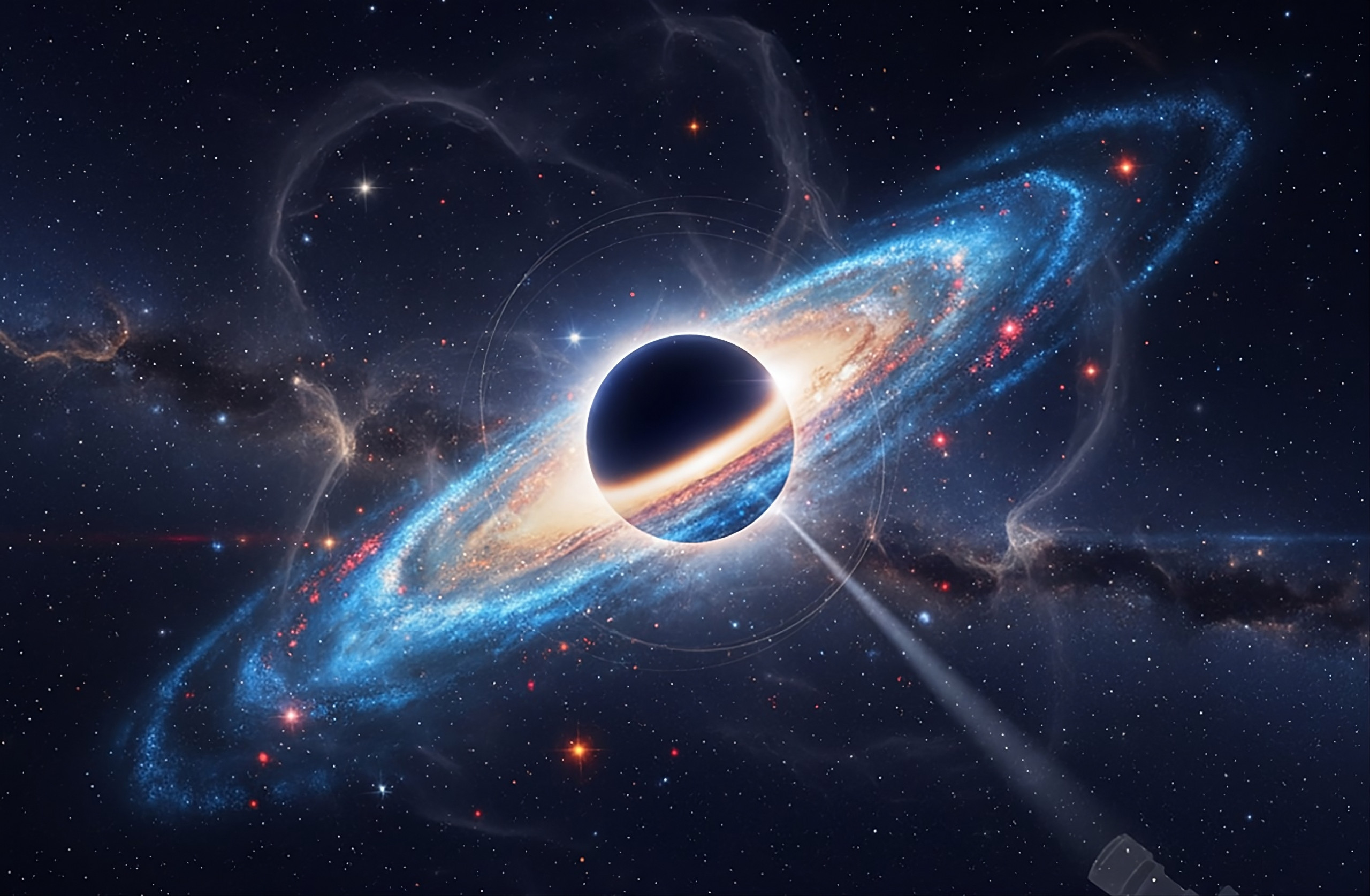Buraco negro 450 mil vezes mais massivo que o Sol domina galáxia anã Segue 1 - Imagem do artigo