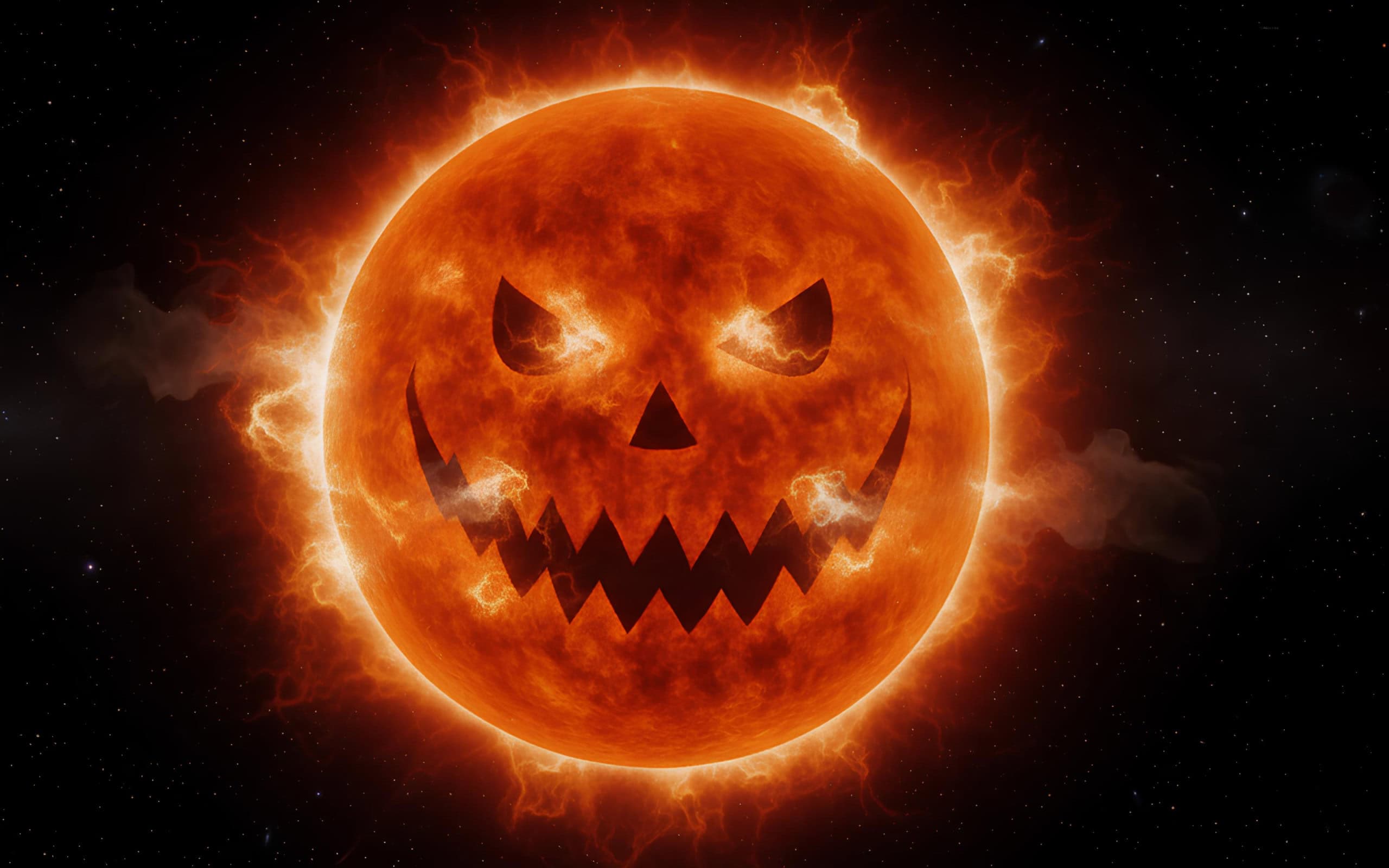 Buraco coronal dá ao Sol aparência de abóbora de Halloween - Imagem do artigo
