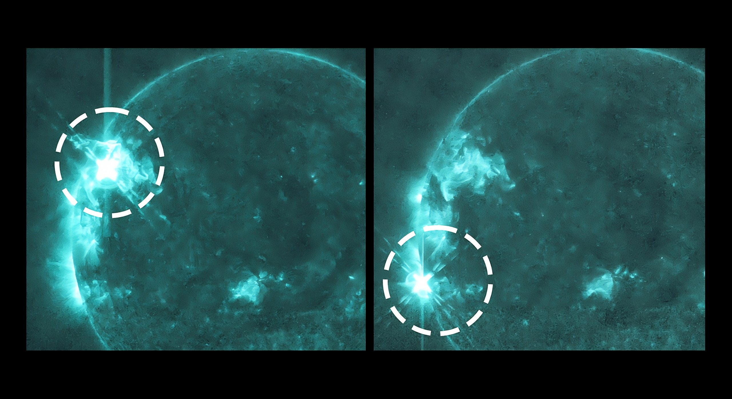 Duas erupções solares de classe X causam falhas de rádio em diversas regiões do planeta - Imagem do artigo