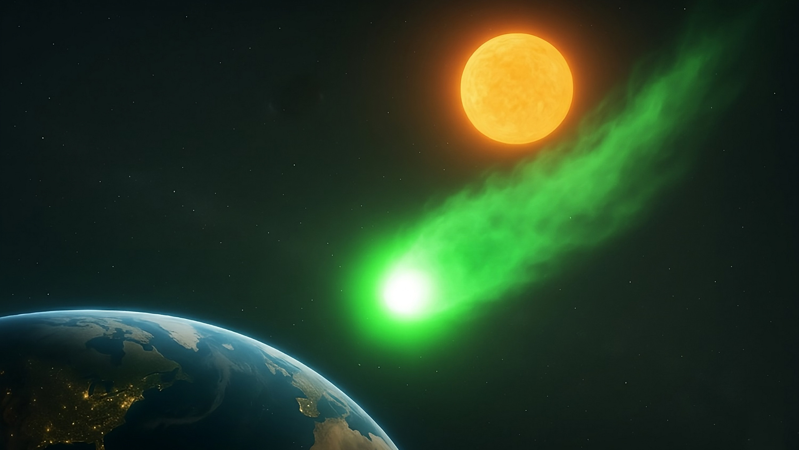 Estudo simula queda do cometa interestelar 3I/ATLAS e indica onde e quando impactos seriam mais prováveis - Imagem do artigo