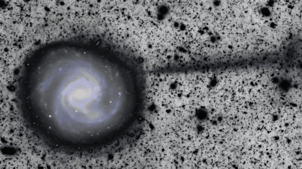 Corrente estelar de 170 mil anos-luz é detectada ao redor da galáxia Messier 61 - Imagem do artigo