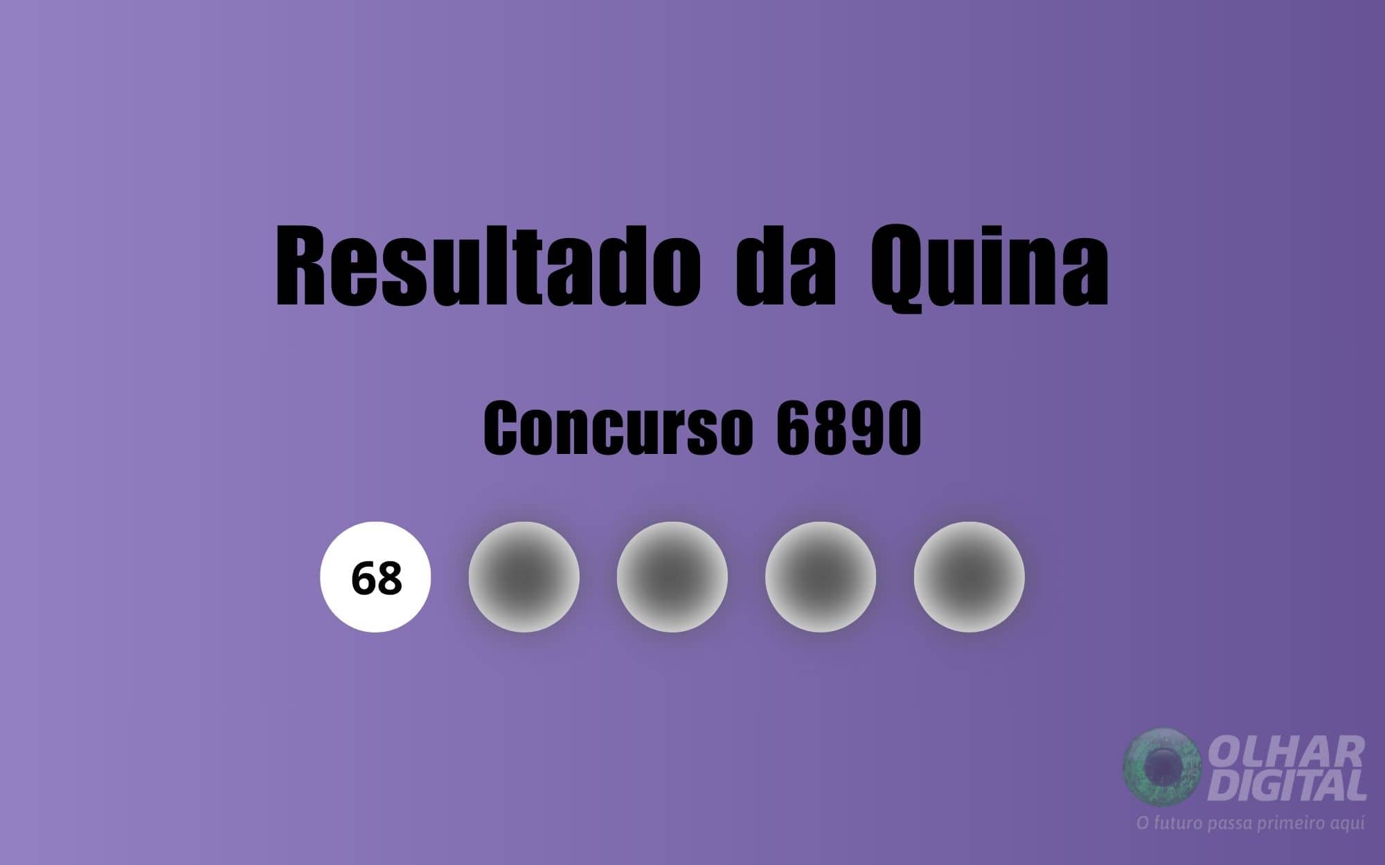 Quina 6890 acumula; confira os números sorteados neste sábado (29) - Imagem do artigo