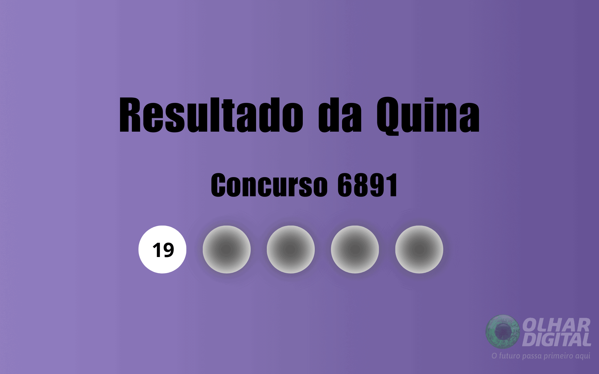 Quina 6891: confira os números sorteados nesta segunda-feira, 1º de dezembro - Imagem do artigo
