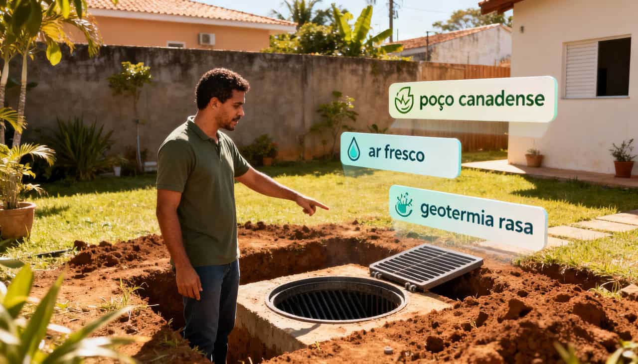 Solo funciona como ar-condicionado natural em sistema de “poço canadense” - Imagem do artigo