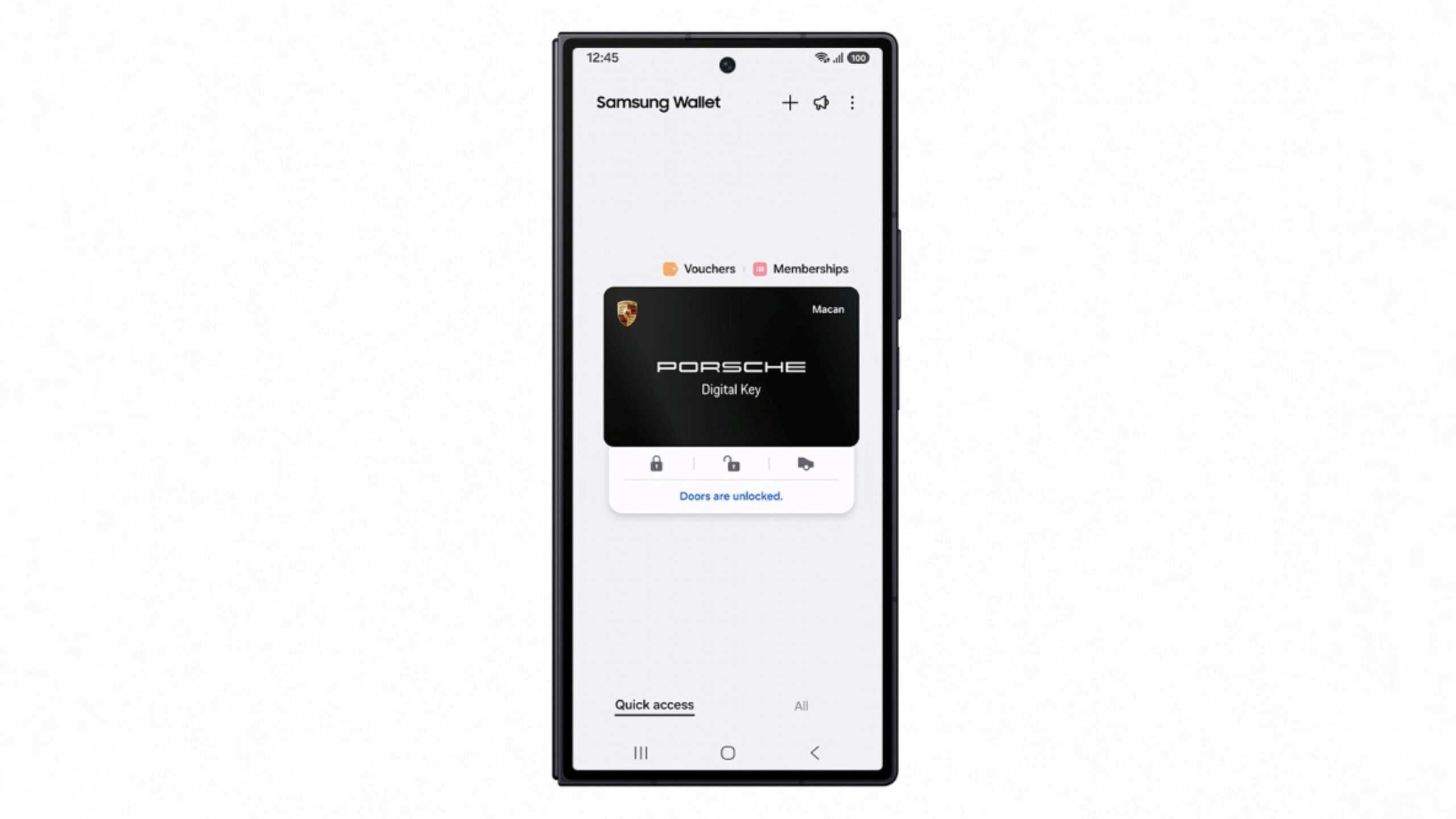 Samsung Wallet permitirá destravar e ligar carros Porsche pelo smartphone - Imagem do artigo