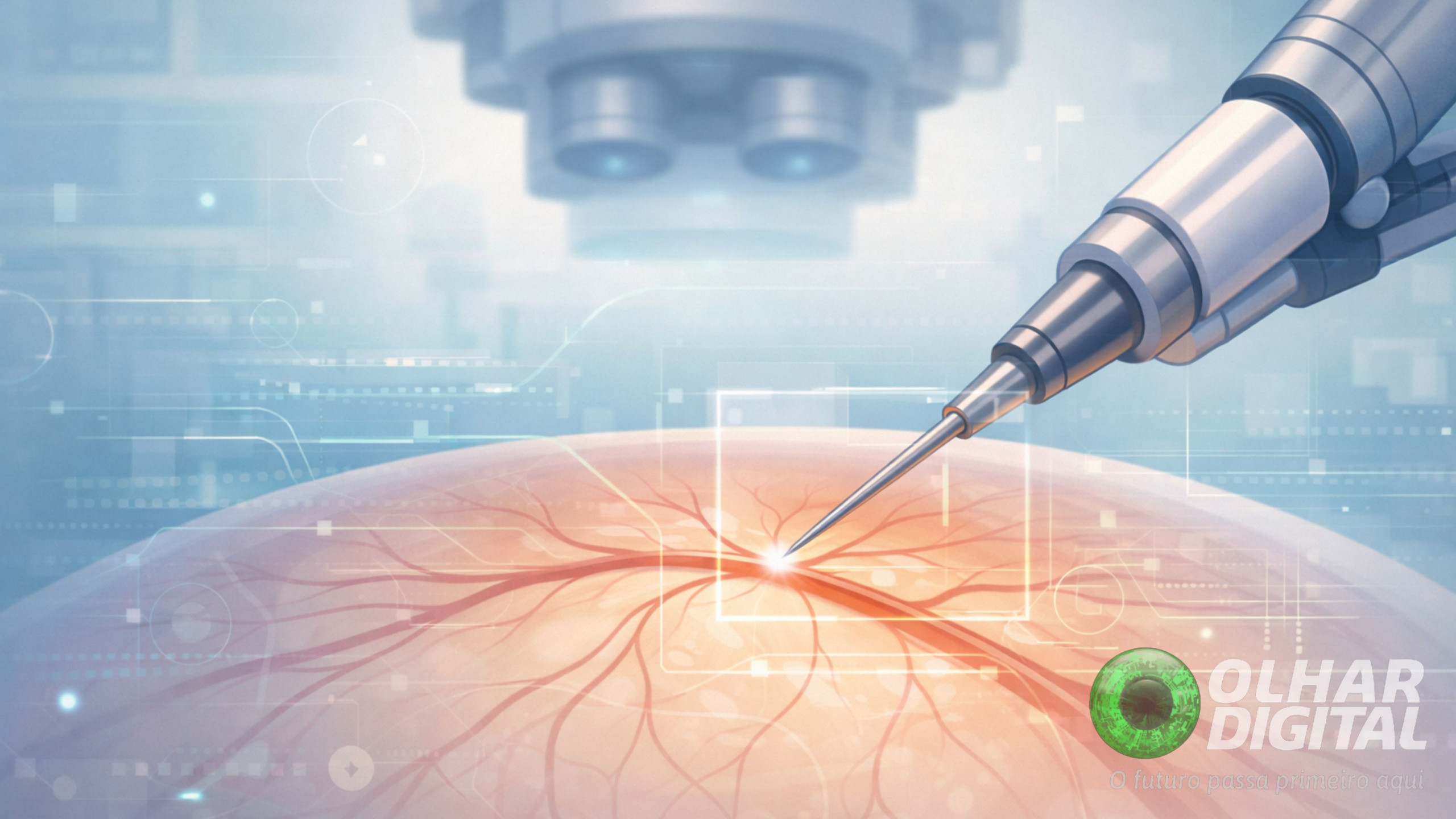 Robô com IA realiza canulação de veias da retina em testes de laboratório - Imagem do artigo