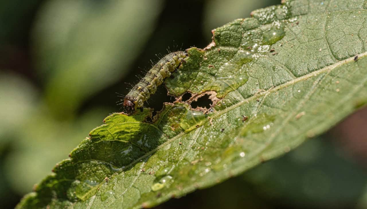Planta reconhece som de mastigação de lagartas e acelera produção de veneno - Imagem do artigo